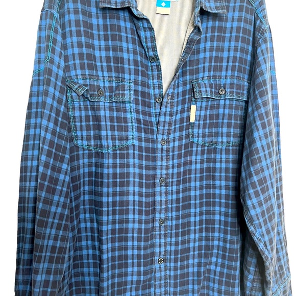 Columbia Men’s Flannel Shirt Size Large - Picture 6 of 8
